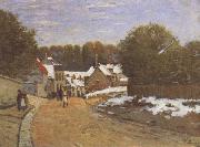 Alfred Sisley First Snow at Louveciennes china oil painting reproduction